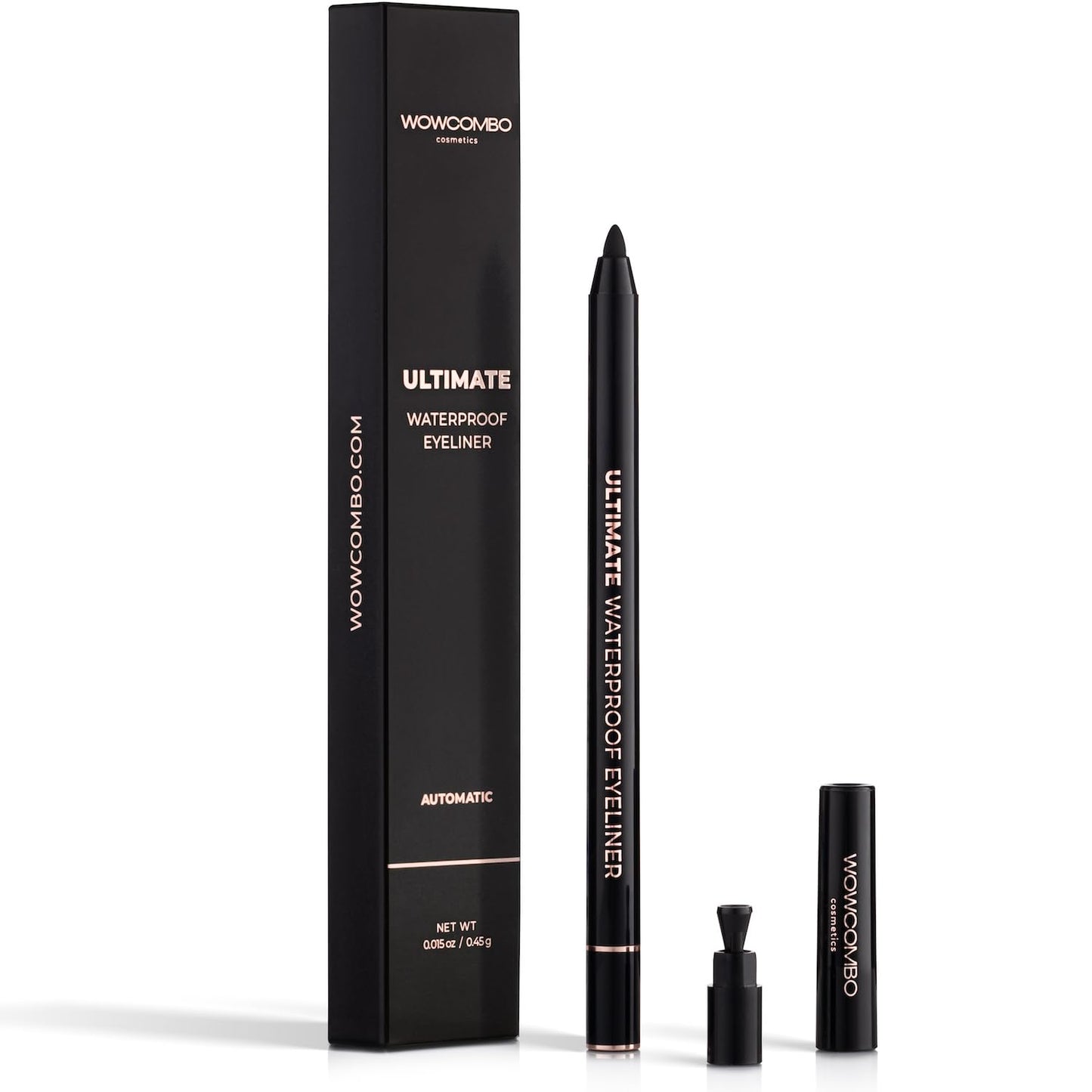 Ultimate Waterproof Eyeliner Pencil with Built-in Sharpener - Smudge-Proof - Long Lasting - Stays On All Day - Creates Bold & Defined Lines - Eye Makeup for All Ages & Skin Types (BLACK)